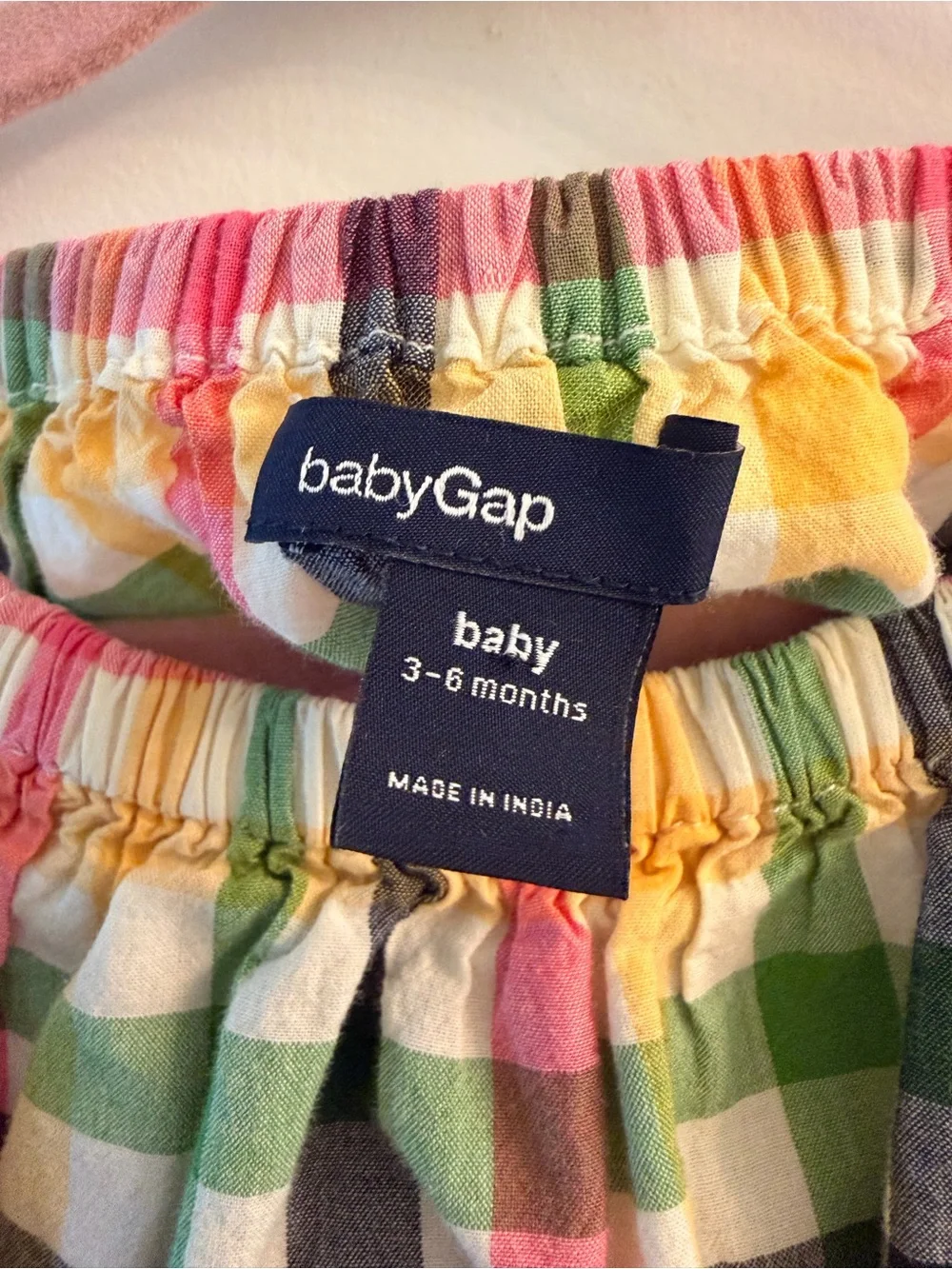 BabyGAP Multicolor Plaid Cotton Baby One-Piece